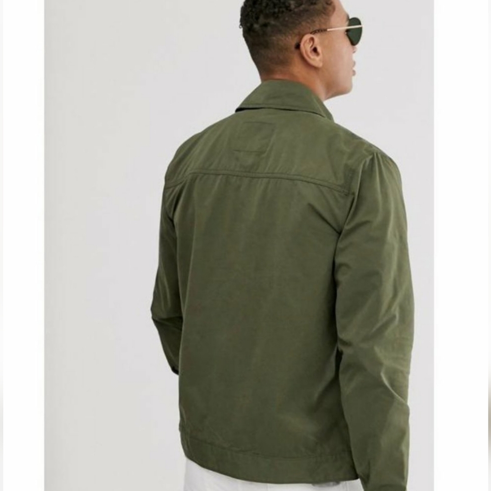NEW Abercrombie & Fitch Dark Green Military Field Utility Jacket Sz S - Picture 4 of 13